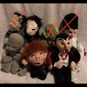 Vintage Universal monsters plush lot